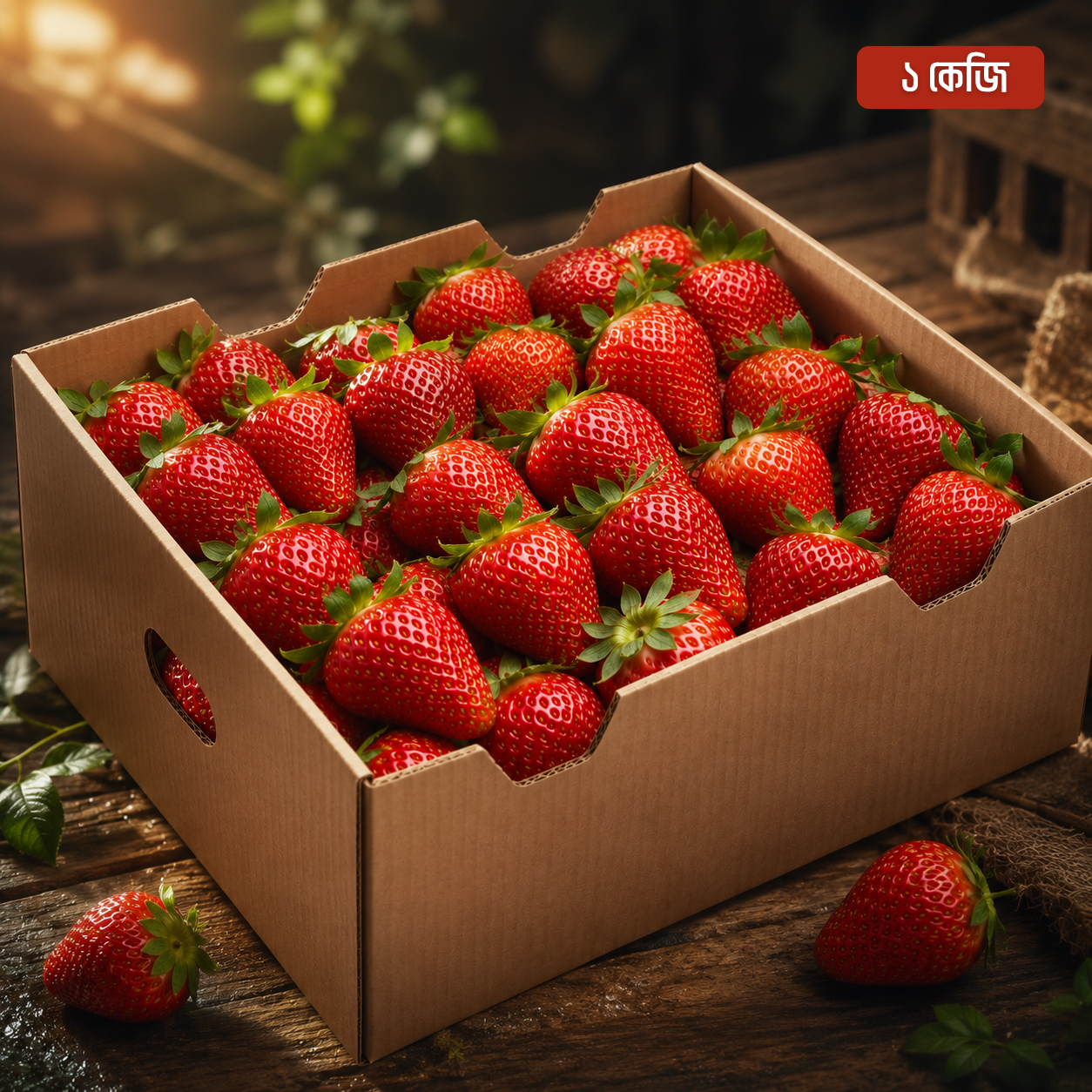 Strawberry – স্ট্রবেরি ১ কেজি ( স্মার্ট প্যাকেজ )