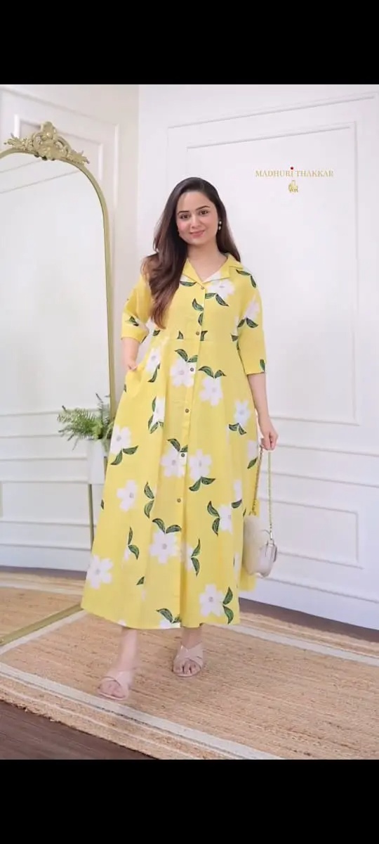 এক্সক্লুসিভ লিনেন এমব্রয়ডারি ওয়ান পিস
