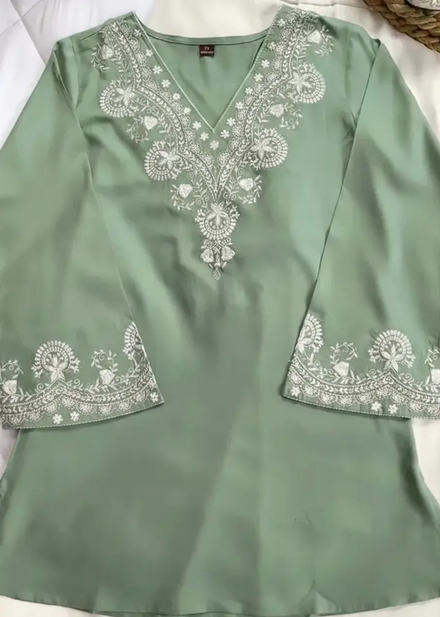 পিওর কটন জরি এমব্রয়ডারি ওয়ান পিস (1 Piece