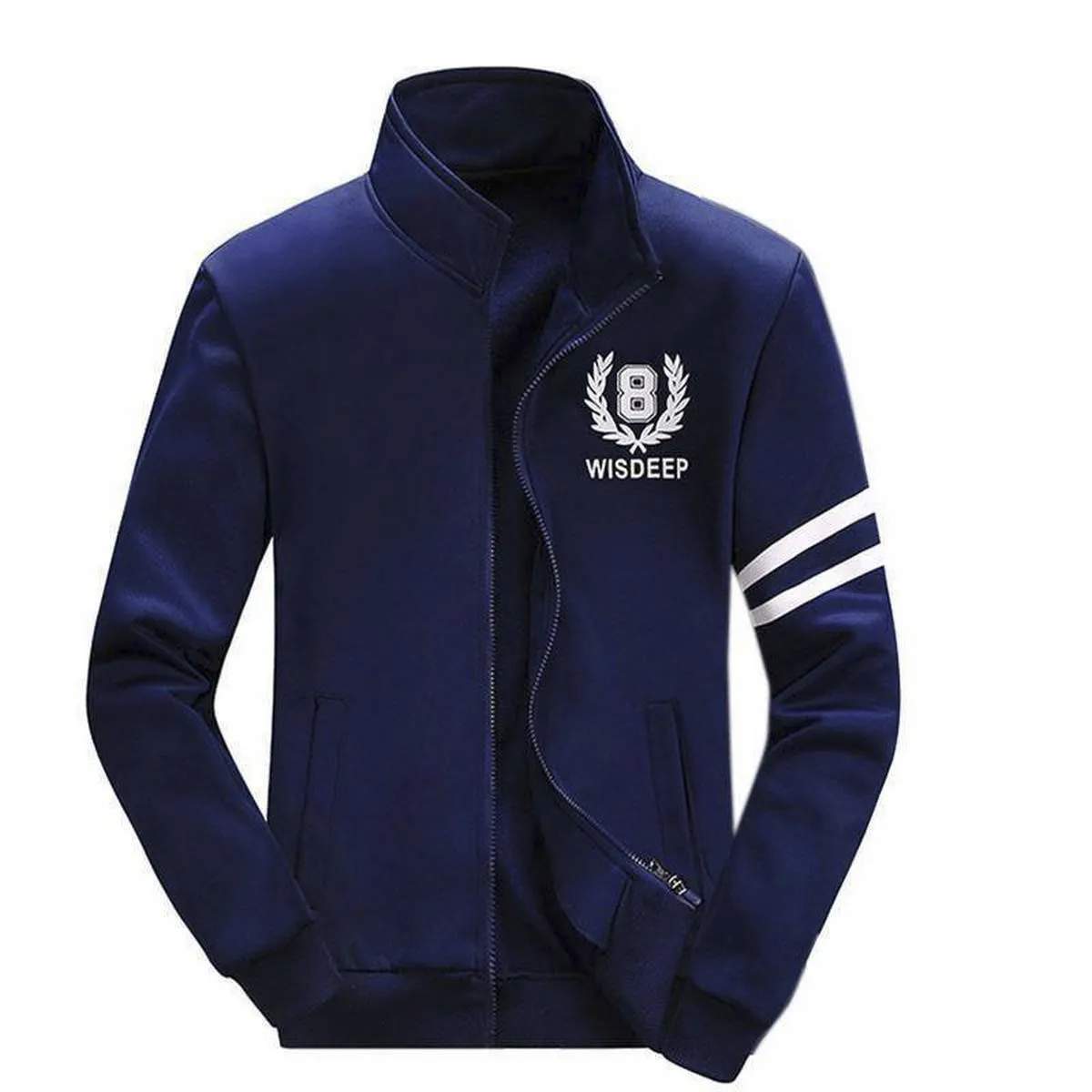Blue and white Stylish Jacket For Man