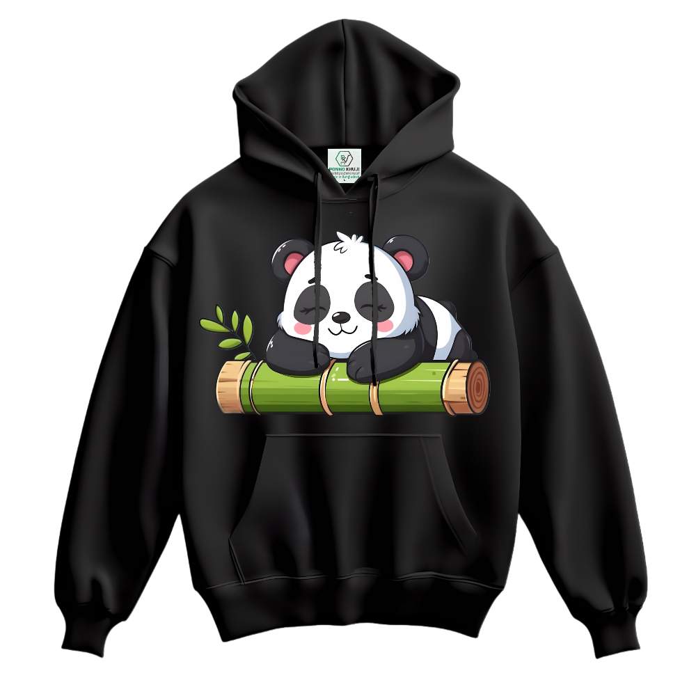 StylishB Black Color Cotton Hoodie Courtesy by Ponno Khuji
