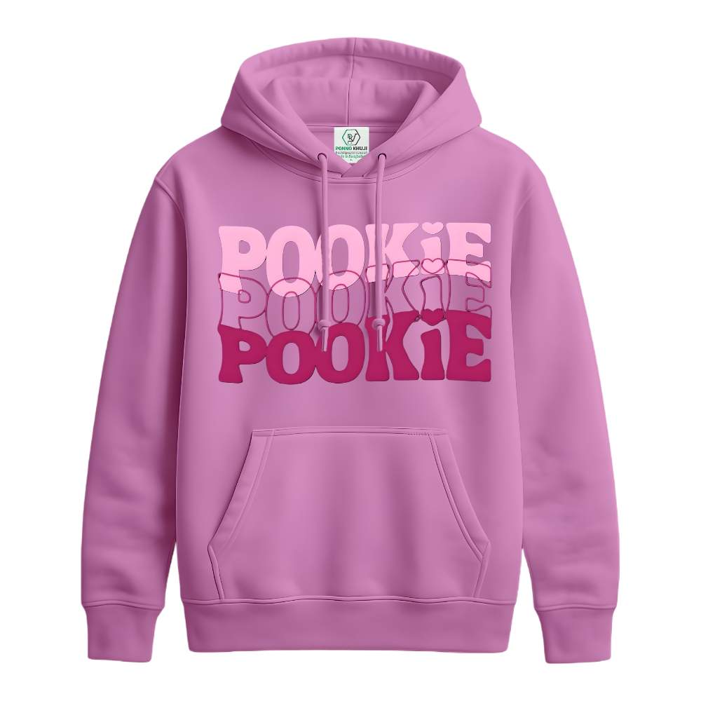 tylish Pookie Pink Color Cotton Hoodie Courtesy by Ponno Khuji